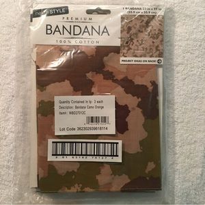 NWT Brown Camouflage Bandana